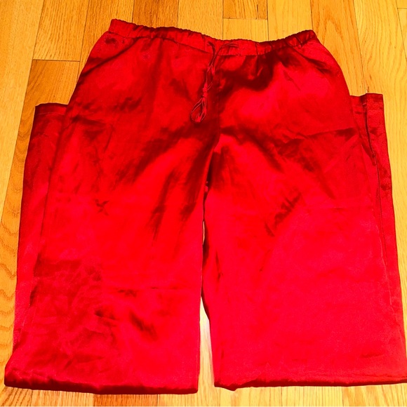 Lasenza satin silk red pyjama pants women’s small - Picture 4 of 9